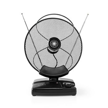 Indoor HDTV Antenna | Active | FM / UHF / VHF | Reception range: 0-25 km | LTE700 | Gain: 36 dB | Gain control | ABS | Black Indoor HDTV Antenna | Active | FM / UHF / VHF | Reception range: 0-25 km | LTE700 | Gain: 36 dB | Gain control | ABS | Black